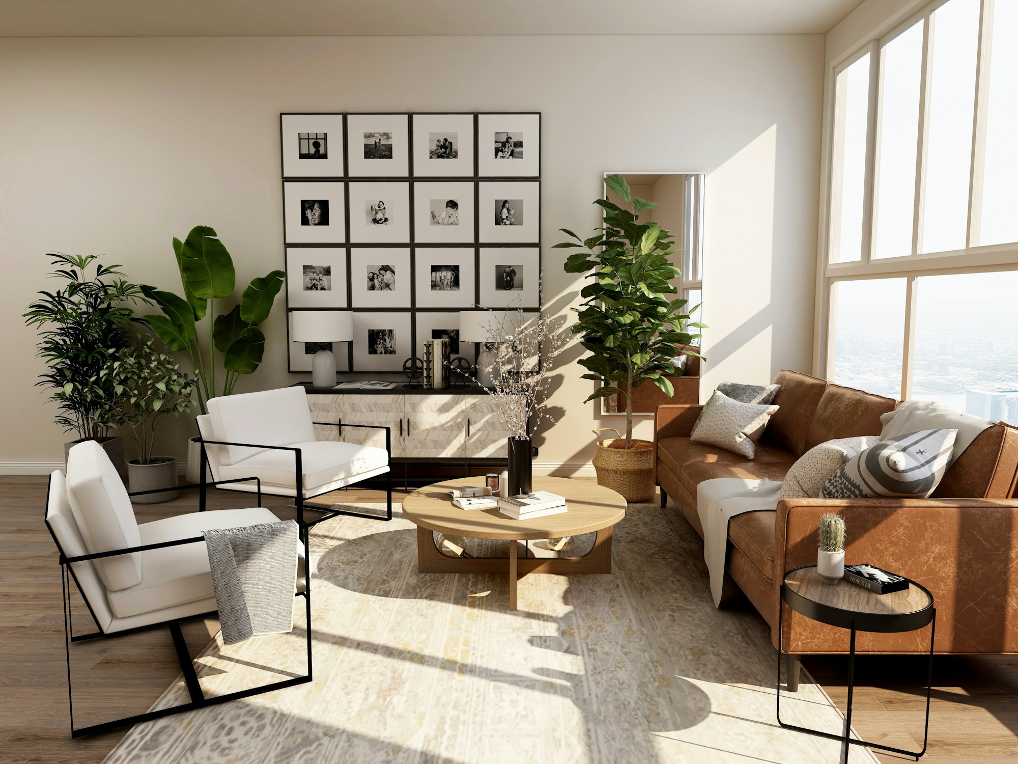 Modern renovated living space